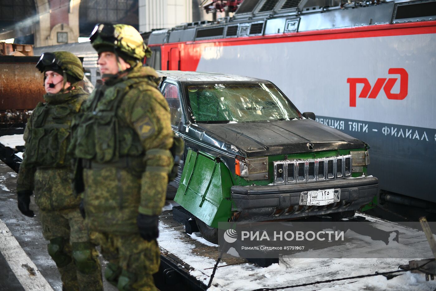 Отправка поезда "Сирийский перелом" из Москвы