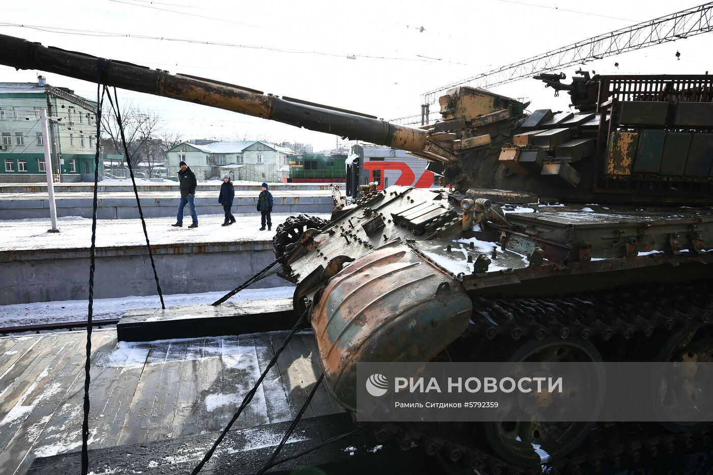 Отправка поезда "Сирийский перелом" из Москвы