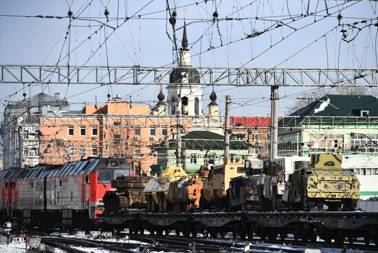 Отправка поезда "Сирийский перелом" из Москвы