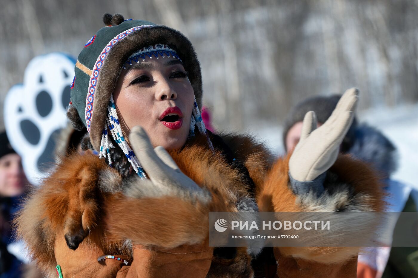 Открытие гонки на собачьих упряжках "Берингия-2019" на Камчатке