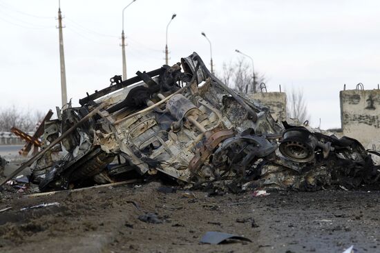 Взрыв в Донбассе