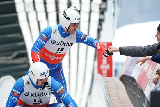 Санный спорт. IX этап Кубка мира. Спринт