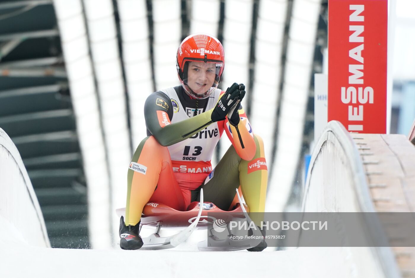 Санный спорт. IX этап Кубка мира. Спринт