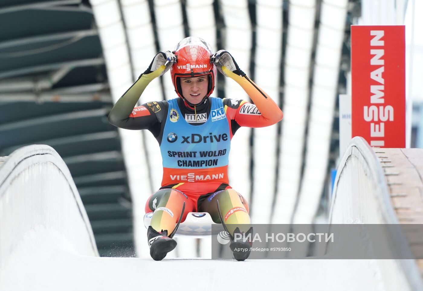 Санный спорт. IX этап Кубка мира. Спринт