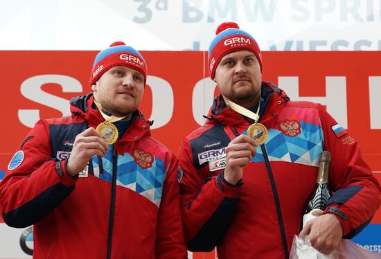 Санный спорт. IX этап Кубка мира. Спринт