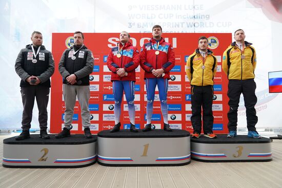 Санный спорт. IX этап Кубка мира. Спринт