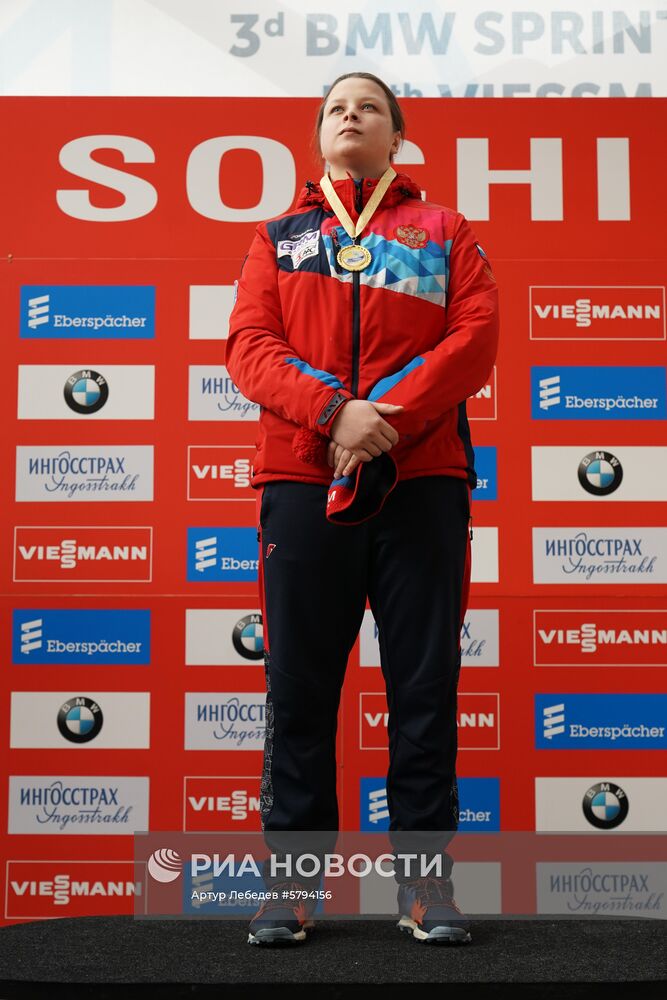 Санный спорт. IX этап Кубка мира. Спринт