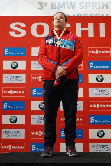 Санный спорт. IX этап Кубка мира. Спринт