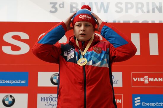 Санный спорт. IX этап Кубка мира. Спринт