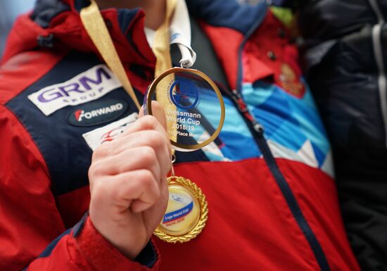 Санный спорт. IX этап Кубка мира. Спринт