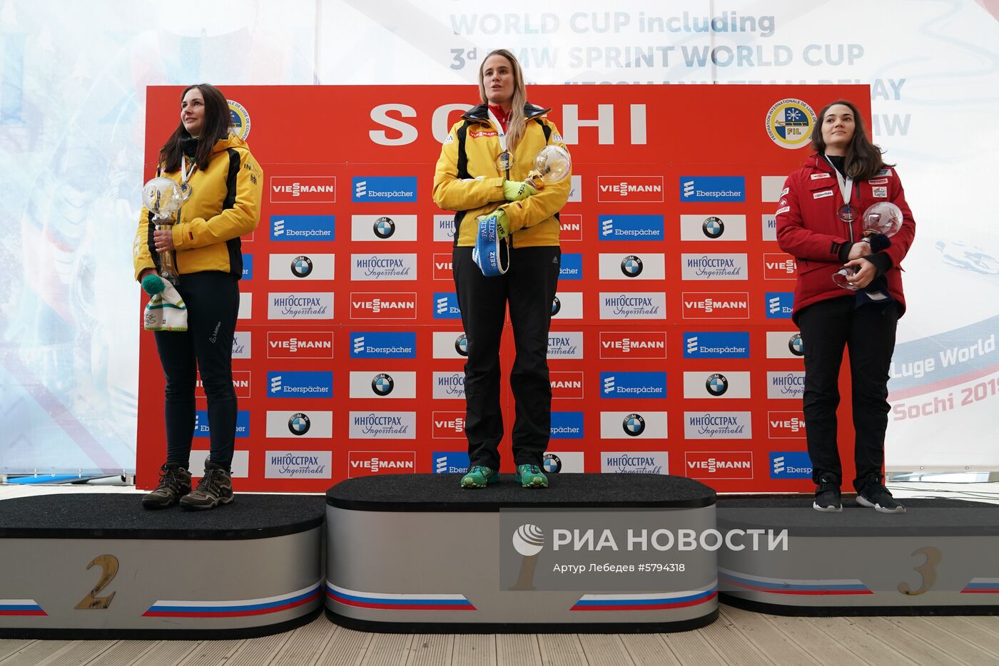 Санный спорт. IX этап Кубка мира. Спринт