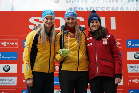 Санный спорт. IX этап Кубка мира. Спринт