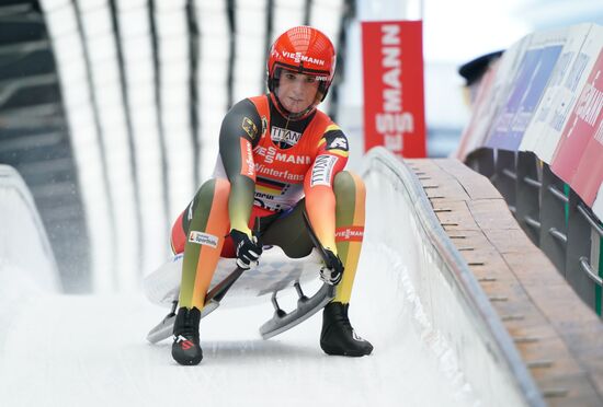 Санный спорт. IX этап Кубка мира. Спринт