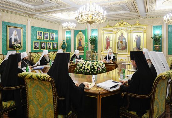 Заседание Священного синода РПЦ