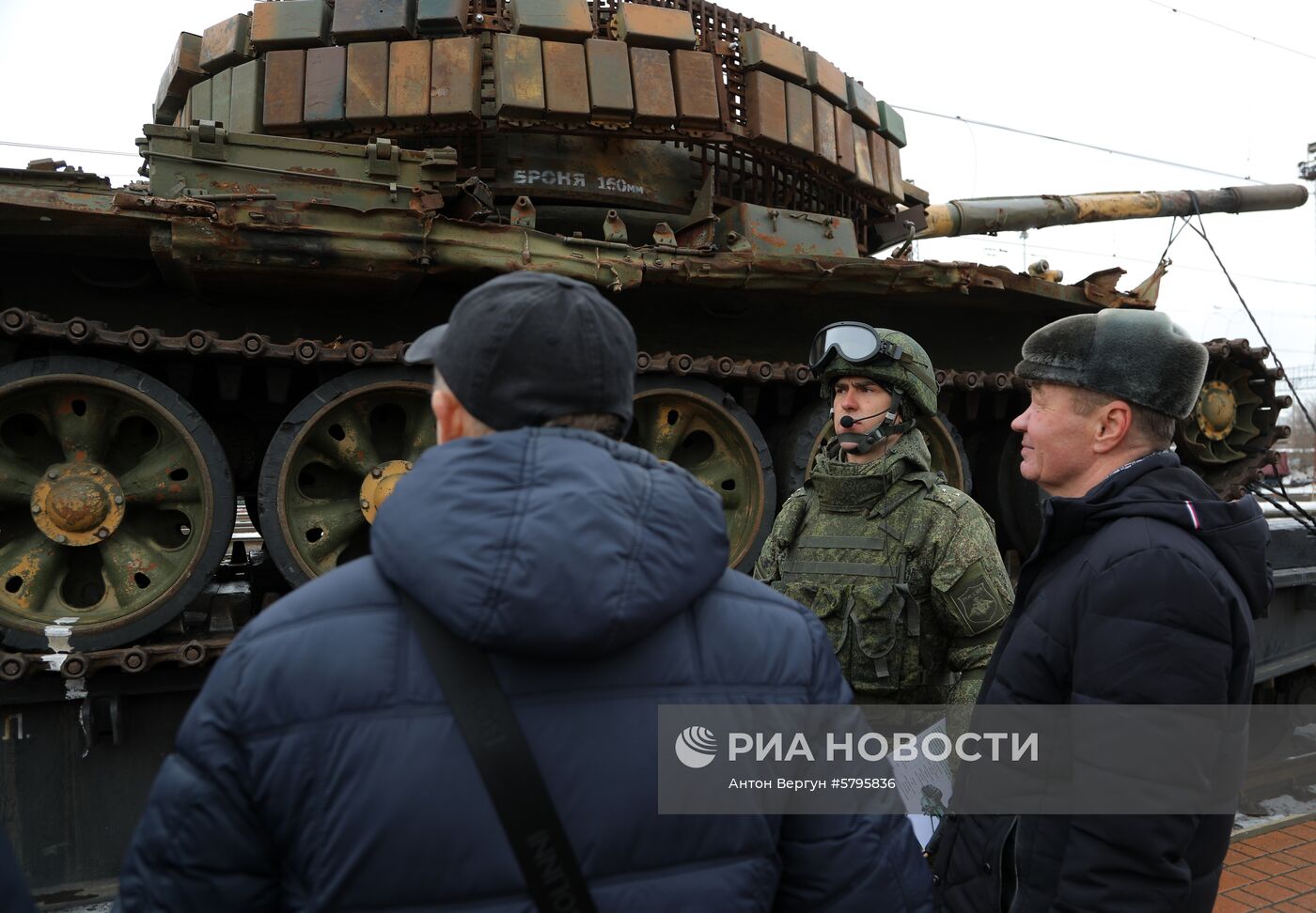 Прибытие поезда "Сирийский перелом" в Белгород