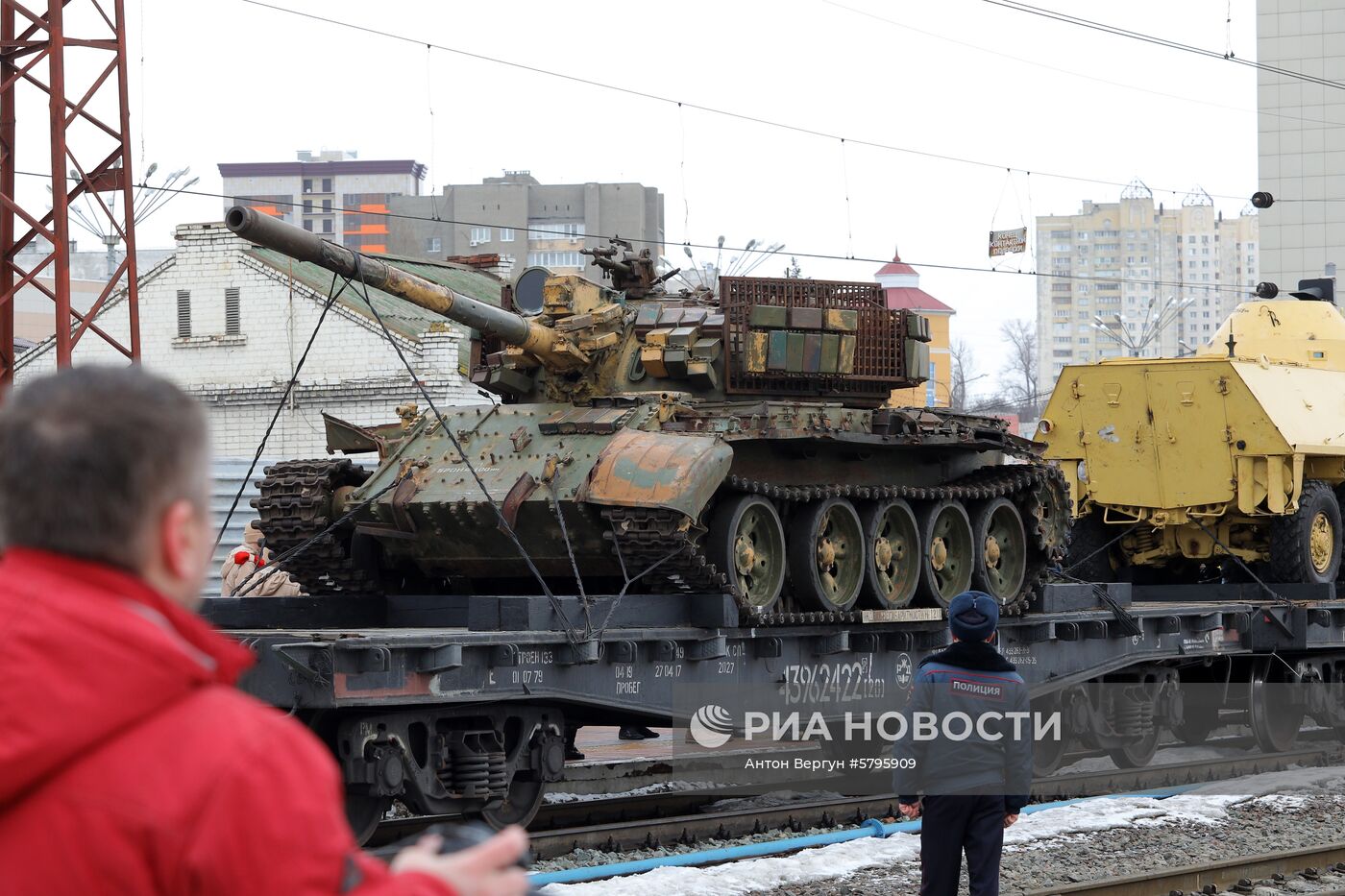 Прибытие поезда "Сирийский перелом" в Белгород