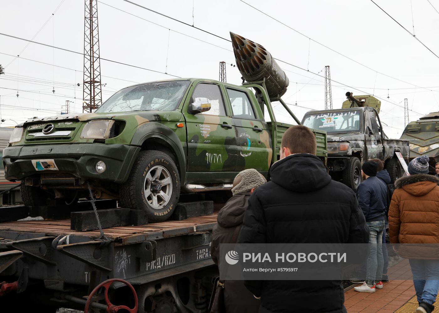 Прибытие поезда "Сирийский перелом" в Белгород