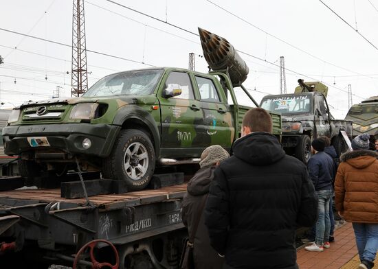 Прибытие поезда "Сирийский перелом" в Белгород