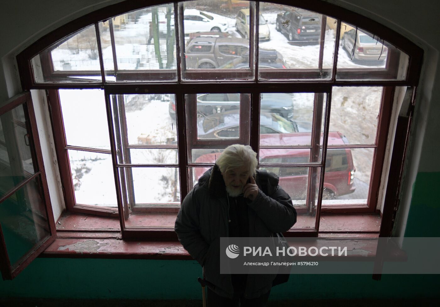 Житель блокадного Ленинграда В. Галактионов