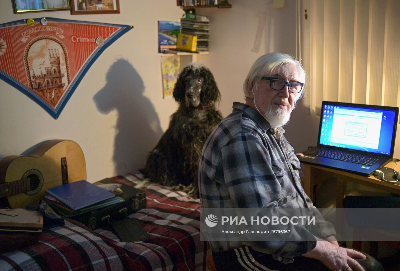 Житель блокадного Ленинграда В. Галактионов