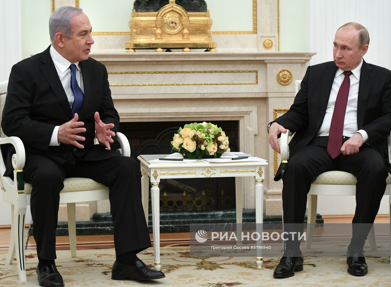 Президент РФ В. Путин встретился с премьер-министром Израиля Б. Нетаньяху