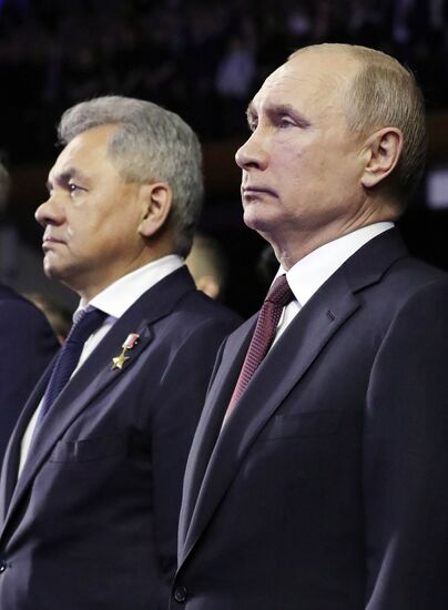 Президент РФ В. Путин на торжественном приеме в честь Дня Сил специальных операций