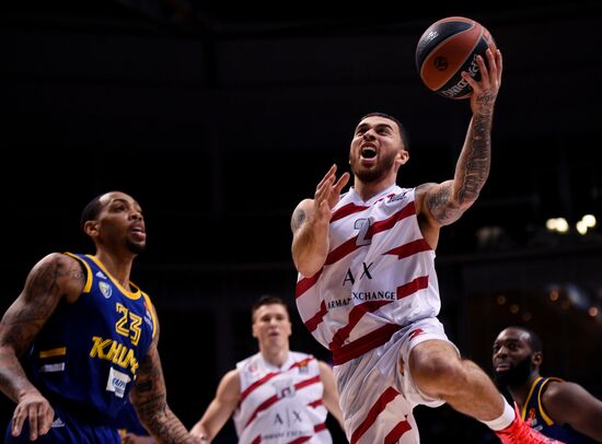 Баскетбол. Евролига. Матч "Химки" - "АХ Олимпия"