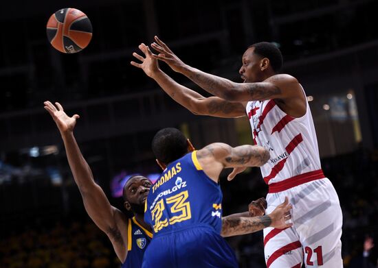 Баскетбол. Евролига. Матч "Химки" - "АХ Олимпия"