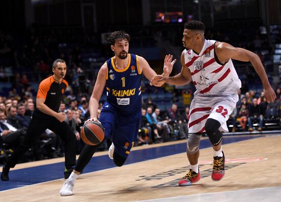 Баскетбол. Евролига. Матч "Химки" - "АХ Олимпия"