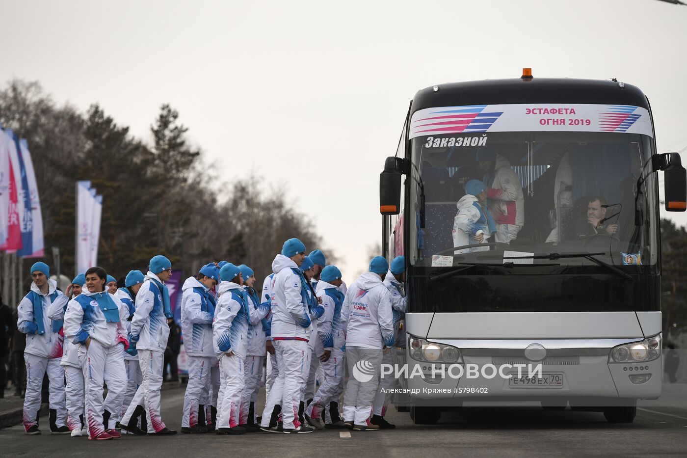 Эстафета огня Универсиады-2019 в Красноярске