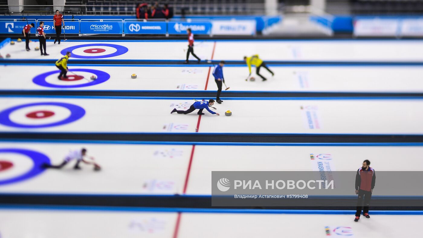 Универсиада. Керлинг. Тренировки