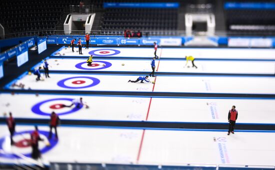 Универсиада. Керлинг. Тренировки