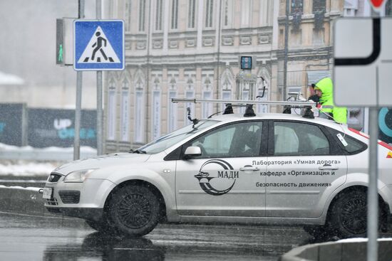 Испытания беспилотных автомобилей в зимних условиях