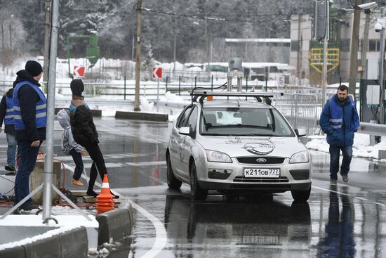 Испытания беспилотных автомобилей в зимних условиях