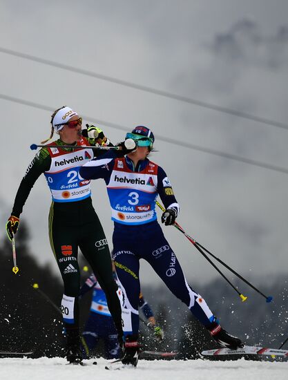 Лыжные гонки. Чемпионат мира. Женщины. Масс-старт