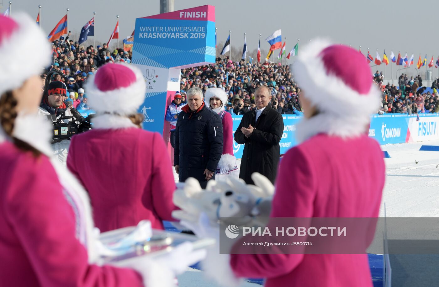 Рабочая поездка президента РФ В. Путина в Красноярск