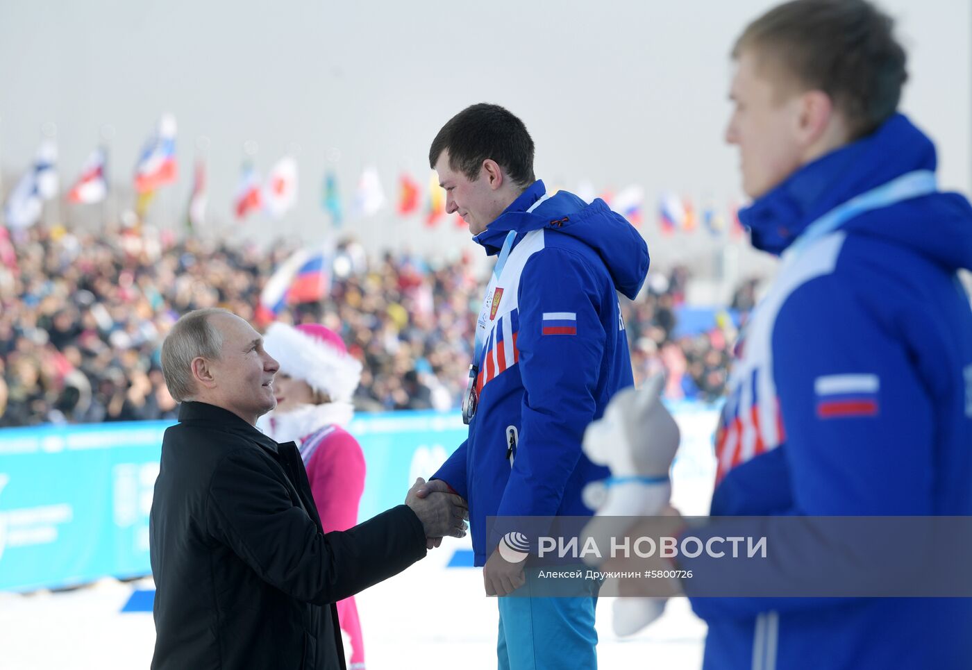 Рабочая поездка президента РФ В. Путина в Красноярск