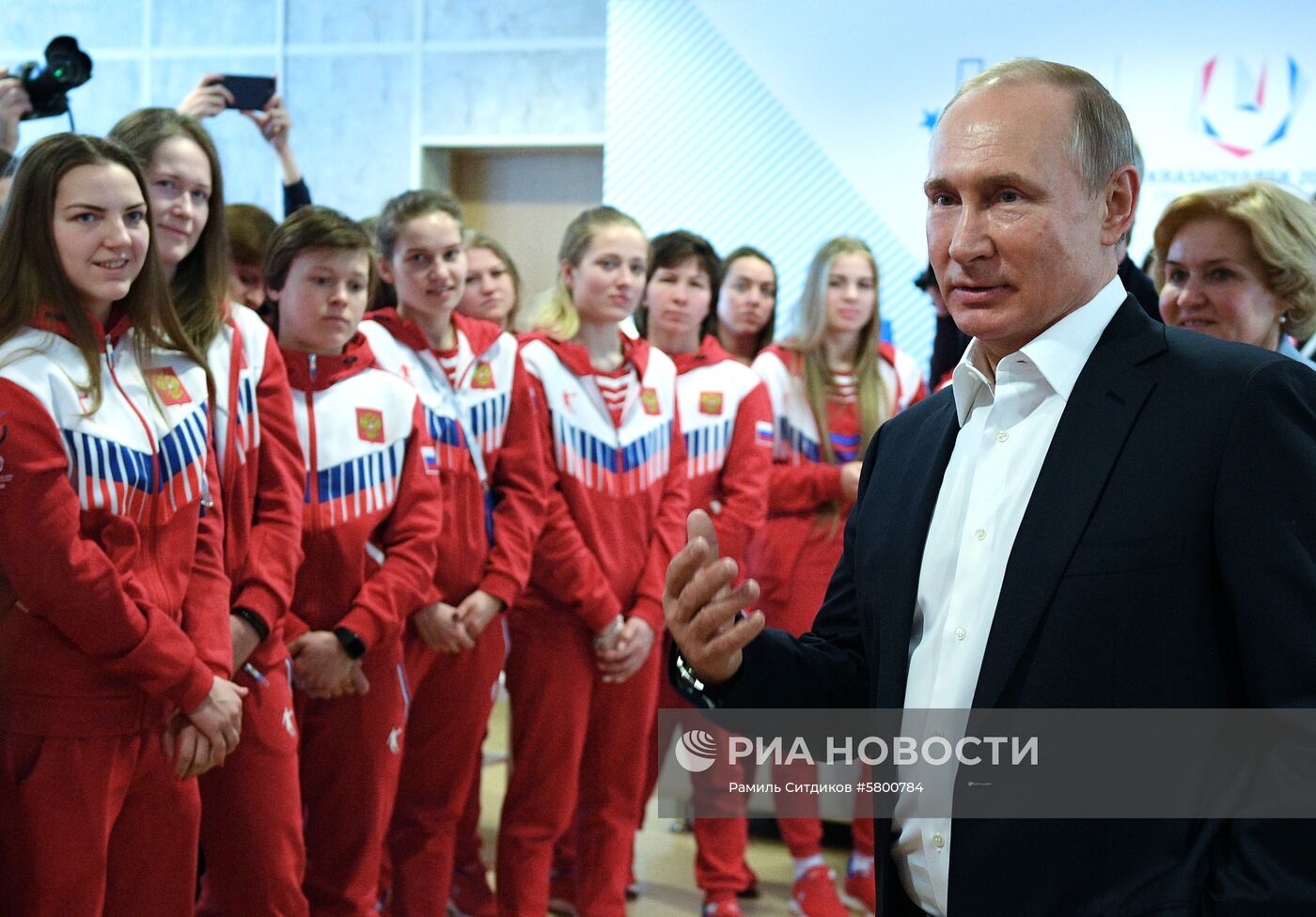 Рабочая поездка президента РФ В. Путина в Красноярск