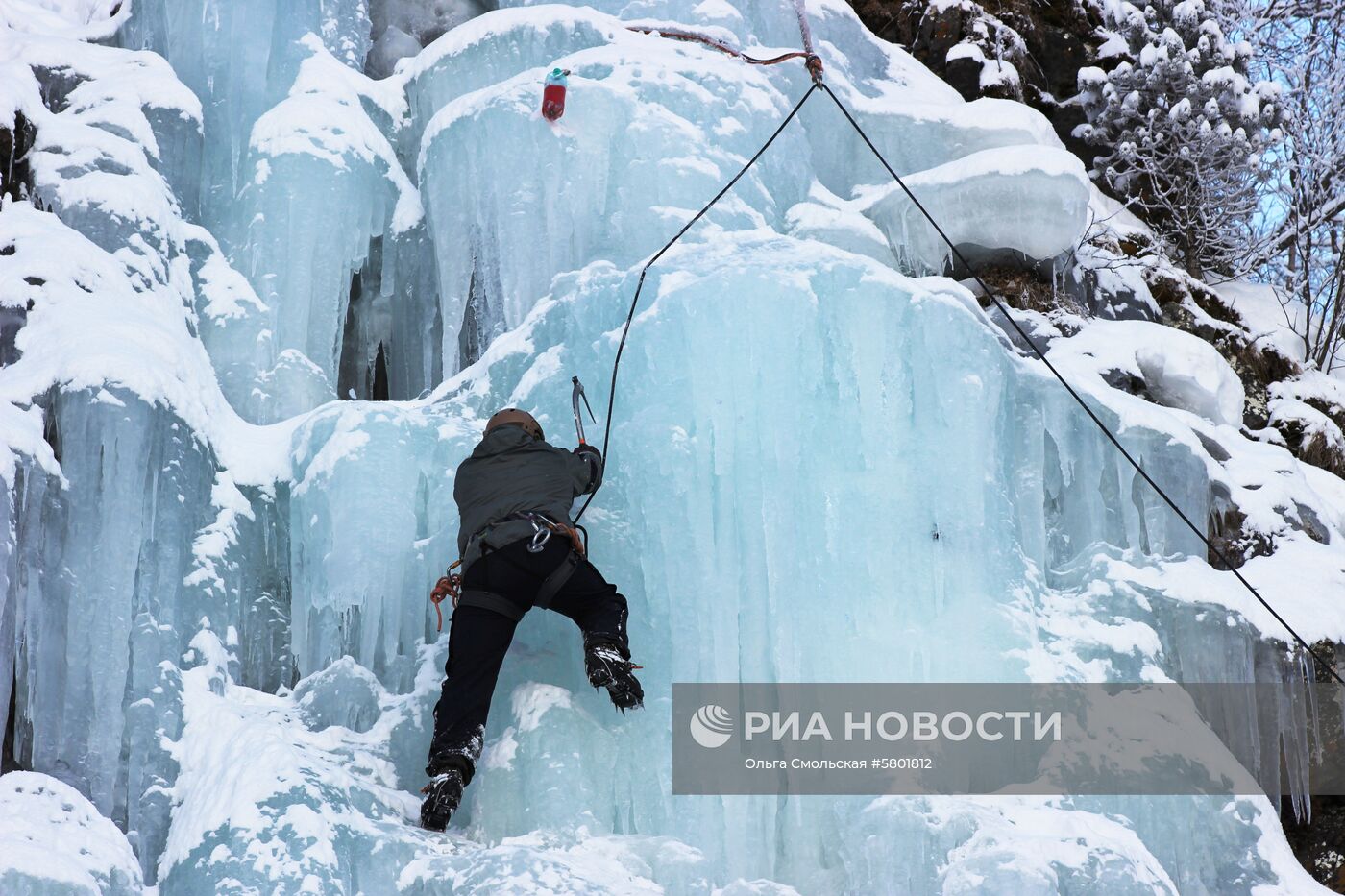 Чемпионат Владикавказа по ледолазанию