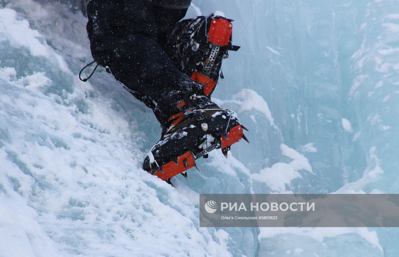 Чемпионат Владикавказа по ледолазанию