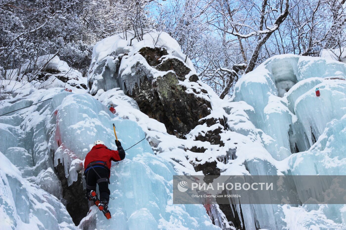 Чемпионат Владикавказа по ледолазанию