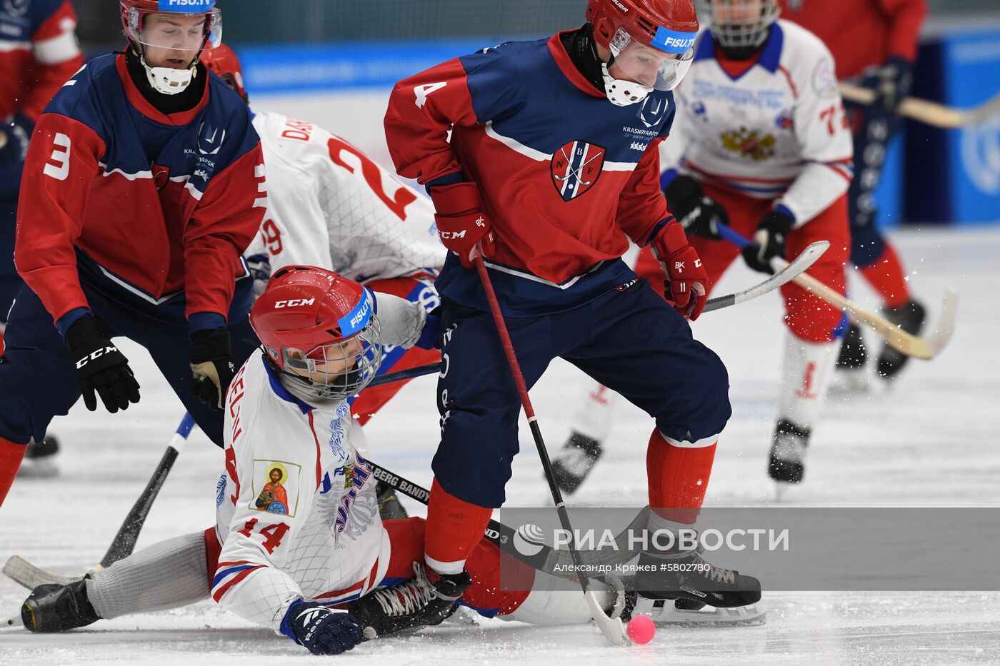 Универсиада-2018. Хоккей с мячом. Мужчины. Матч Норвегия-Россия