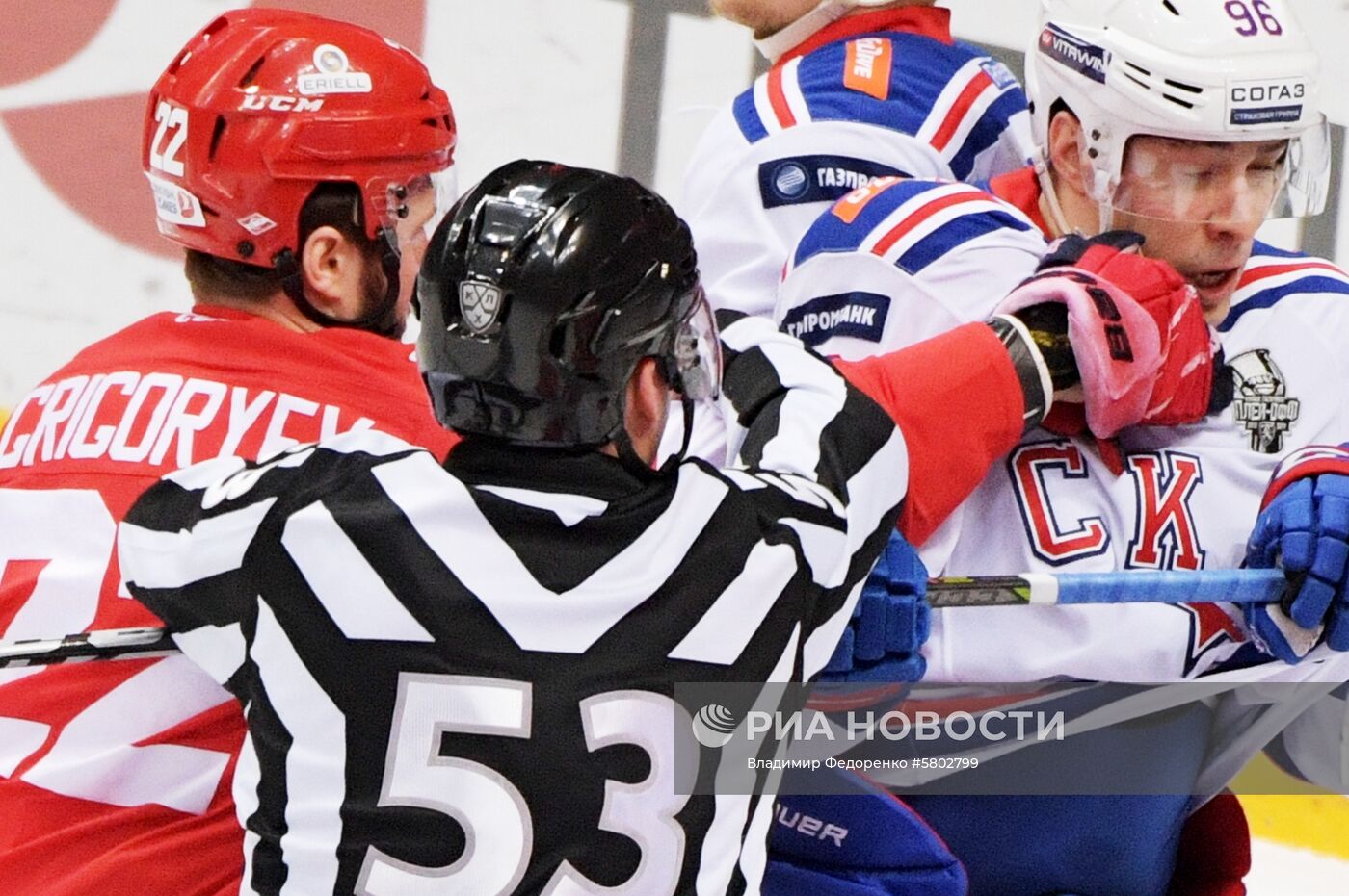 Хоккей. КХЛ. Матч "Спартак"- СКА