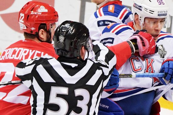 Хоккей. КХЛ. Матч "Спартак"- СКА