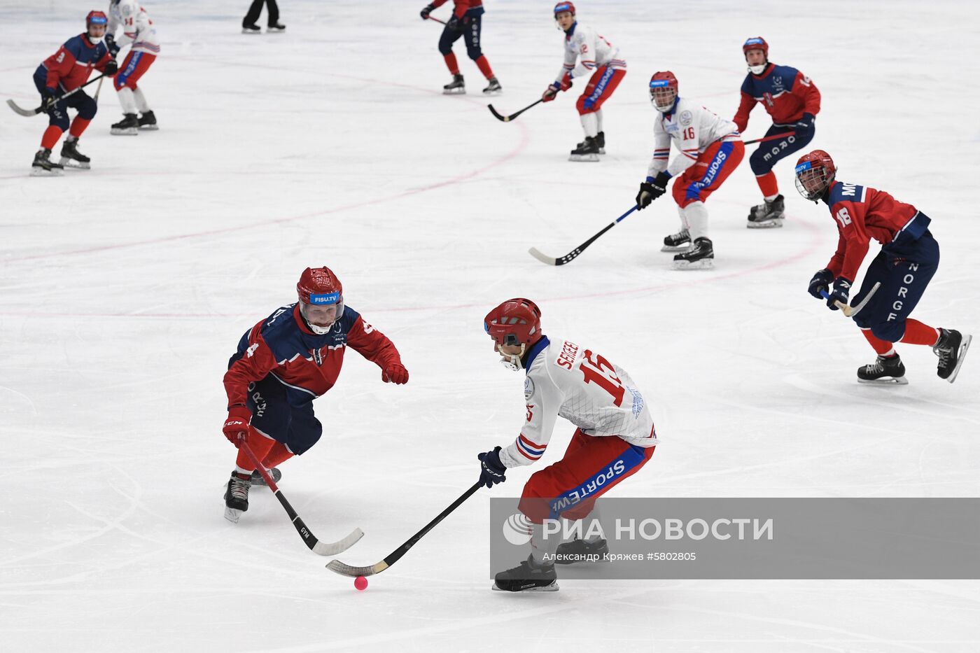 Универсиада-2018. Хоккей с мячом. Мужчины. Матч Норвегия-Россия