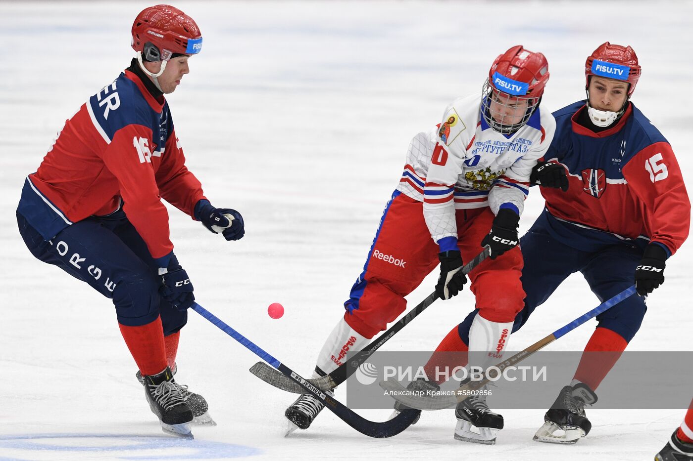 Универсиада-2018. Хоккей с мячом. Мужчины. Матч Норвегия-Россия