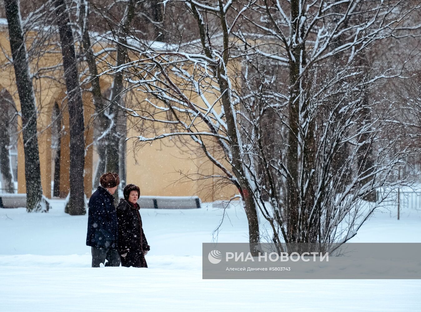 Снегопад в Санкт-Петербурге