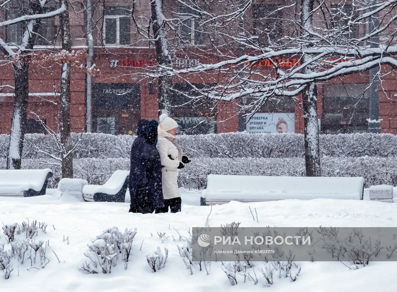 Снегопад в Санкт-Петербурге