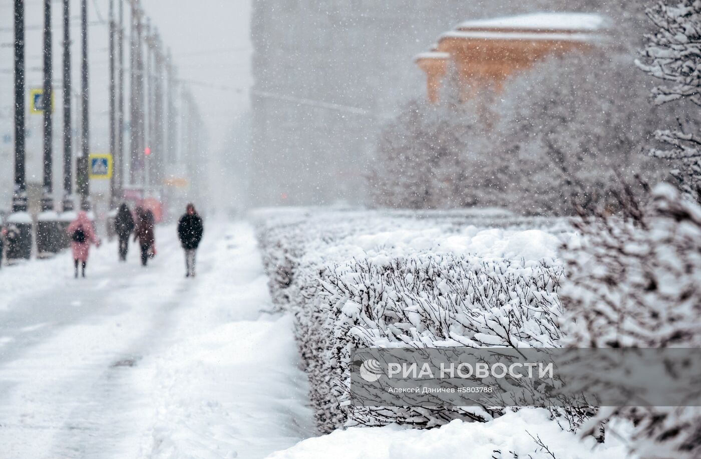 Снегопад в Санкт-Петербурге