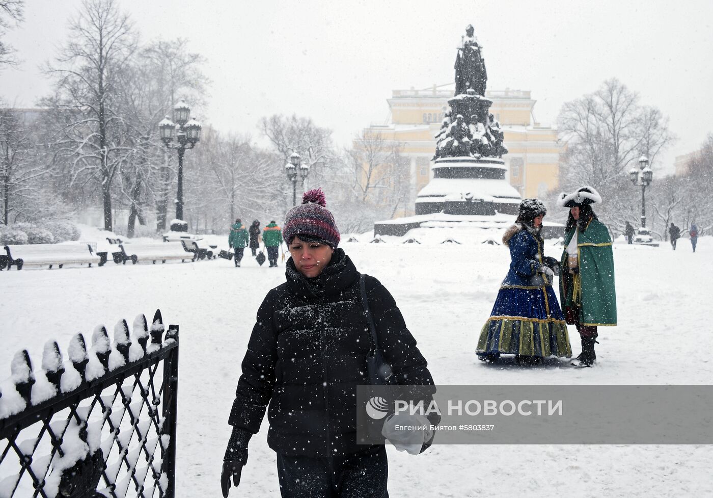 Снегопад в Санкт-Петербурге